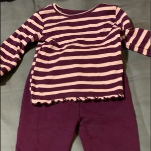 Infant long sleeve thermal and sweat pant set